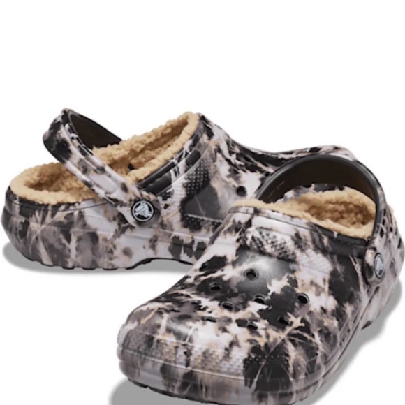 New Crocs Classic Lined Bleach Dye Clog -W10/M8